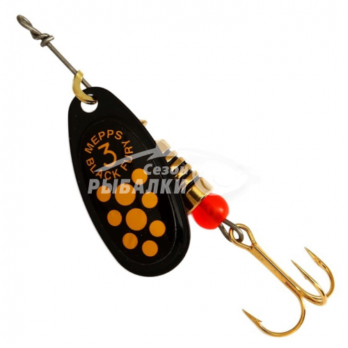 Вращающаяся блесна Mepps Comet Black Fury №3 black-yellow