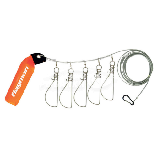 Набор куканов Flagman на 5 застежек с поплавком