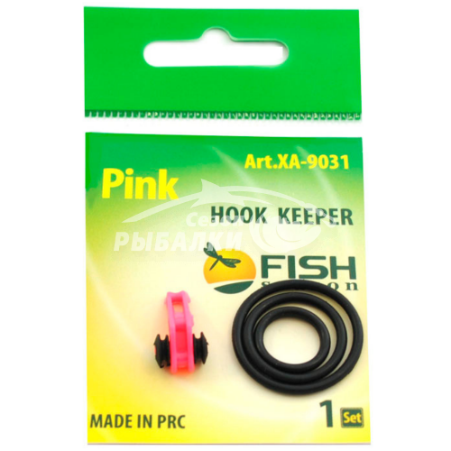 Держатель крючка на бланк удилища Hook Keeper Fish Season розовый