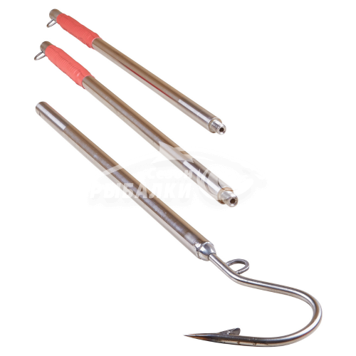 Багор трёхчастный ручной работы нержавеющая сталь