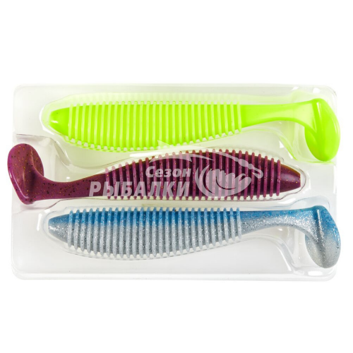 Мягкая съедобная приманка Lucky John Pro Series Joco Shaker 4.5 цвет MIX1