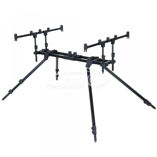 Род-под Carp Pro на 3 и 4 удилища Black Alu телескопический 4 ноги