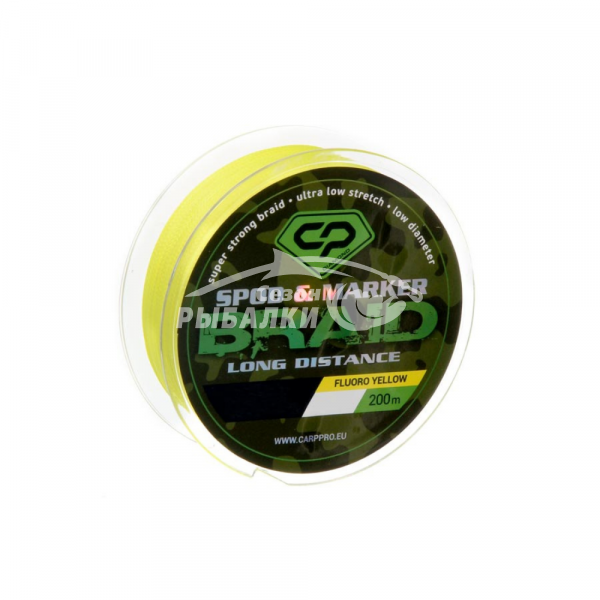 Шнур плетеный под спод-маркер Carp Pro Spod and Marker Braid PE X4 Long Distance 0.16мм 200м