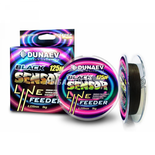 Полиэстер Dunaev Sensor Feeder Line Black 125м 0.260мм