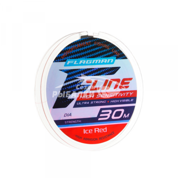 Леска Flagman F-Line Ice Red 30м 0.10мм