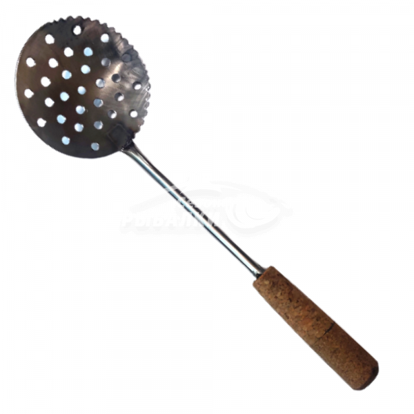 Шумовка-черпак ручной работы нержавеющая сталь d-11см