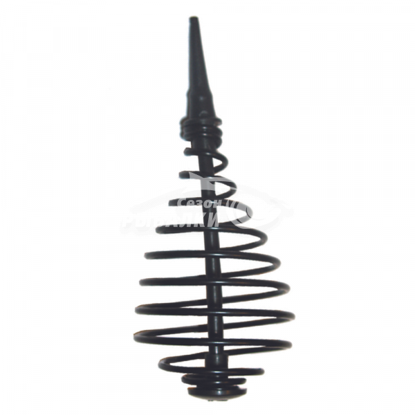 Кормушка пружина-конус черная 5см