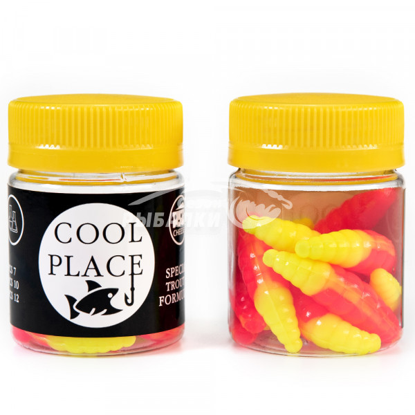 Силиконовая приманка Cool Place Maggot 4см сыр цвет 09