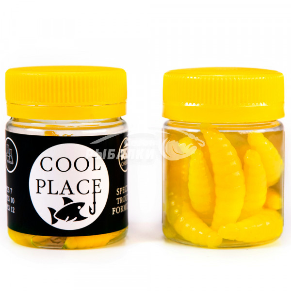 Силиконовая приманка Cool Place Maggot 4см сыр цвет 14