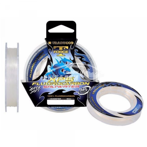 Флюорокарбон Trabucco T-Force Fluorocarbon Saltwater Leader 1.00мм 57.8кг