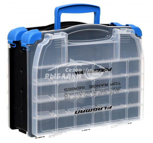 Ящик Flagman фидерный двухсторонний Armadale 4 отделения 37х30х17см