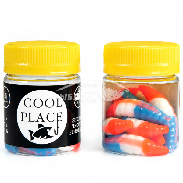 Силиконовая приманка Cool Place Maggot 4см сыр цвет 016