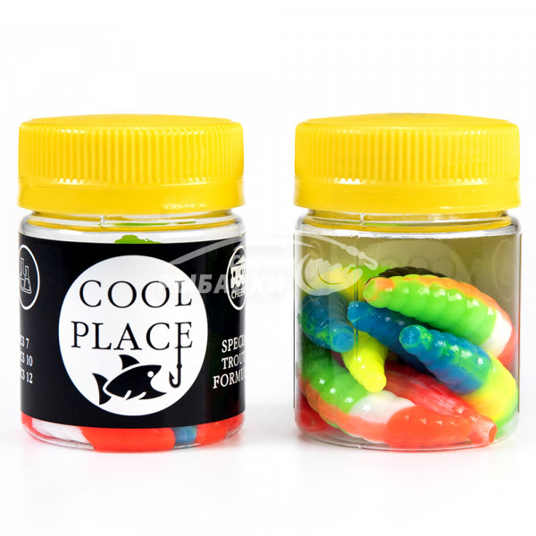 Силиконовая приманка Cool place Maggot 4см сыр, Mix3
