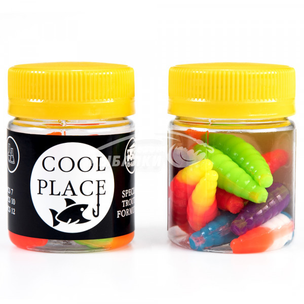 Силиконовая приманка Cool place Maggot 4см сыр, Mix4