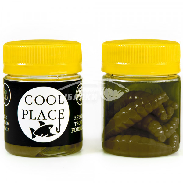 Силиконовая приманка Cool Place Maggot 4см сыр цвет 3