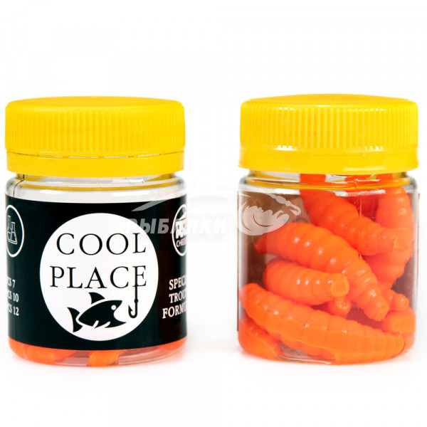 Силиконовая приманка Cool Place Maggot 4см сыр цвет 7