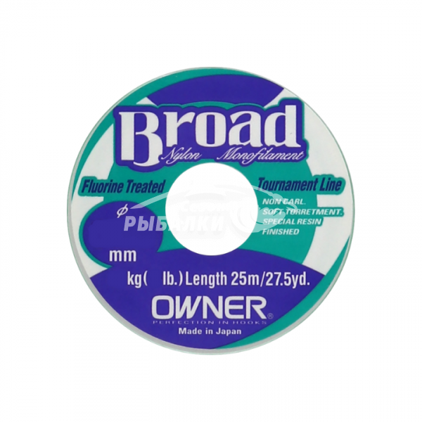 Леска OWNER Broad 25м, 0.18мм
