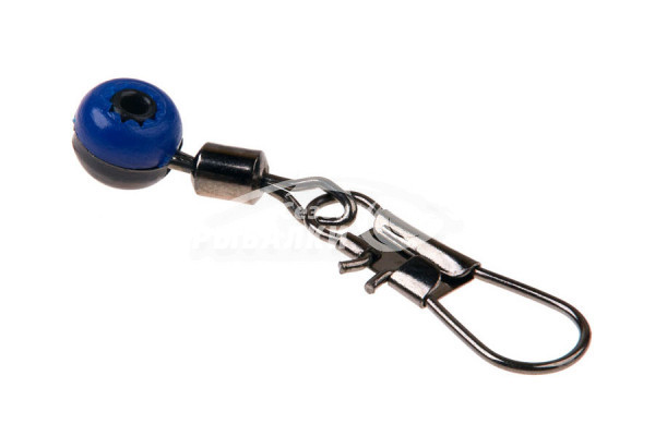 Вертлюжки с застёжками и пластиковыми бусинами Akkoi Snap ZV08p, размер S