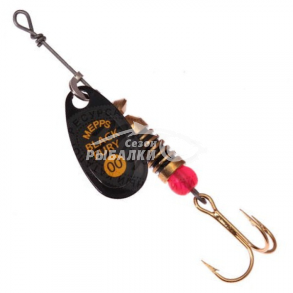 Вращающаяся блесна Mepps Comet Black Fury №00 black-yellow
