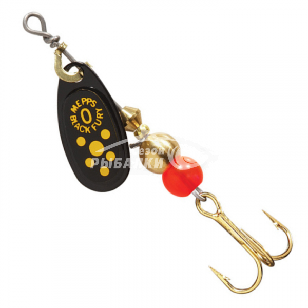 Вращающаяся блесна Mepps Comet Black Fury №0 black-yellow