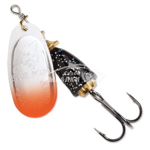 Блесна вращающаяся Blue Fox Vibrax Fluorescent №3 цвет RBF