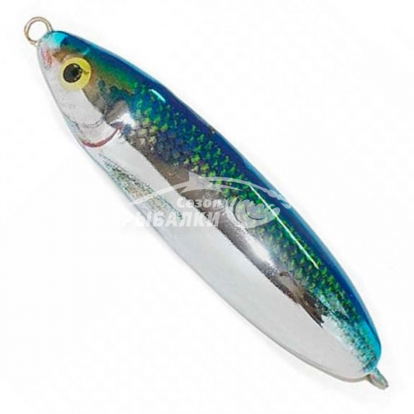 Колеблющаяся блесна-незацепляйка Rapala Minnow Spoon 10см, цвет BSD