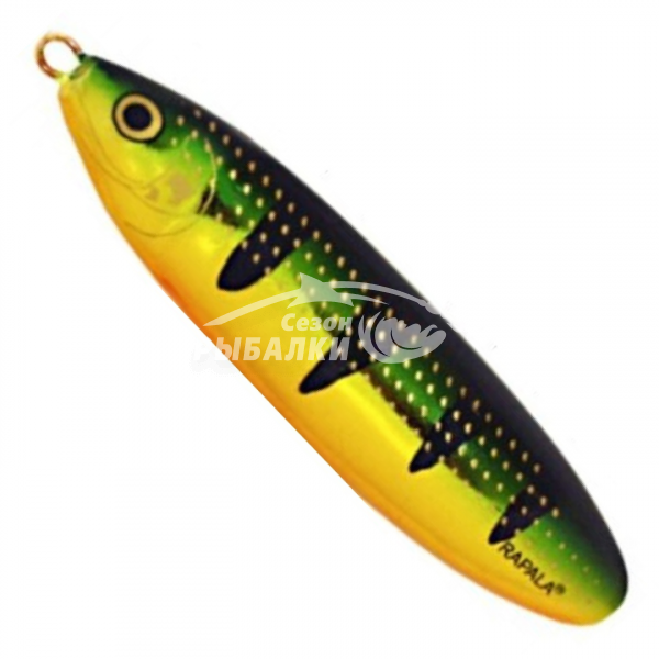 Колеблющаяся блесна-незацепляйка Rapala Minnow Spoon 10см, цвет FLP