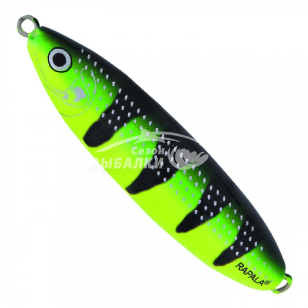Колеблющаяся блесна-незацепляйка Rapala Minnow Spoon 10см, цвет FYGT