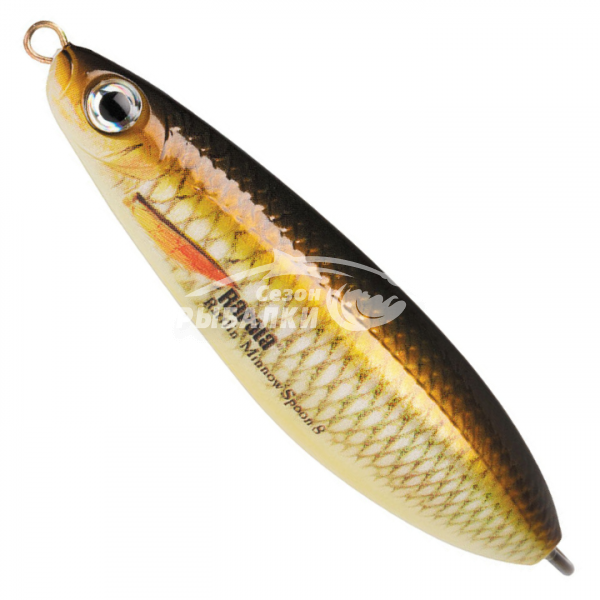 Колеблющаяся блесна-незацепляйка Rapala Rattlin Minnow Spoon 8см, цвет JP