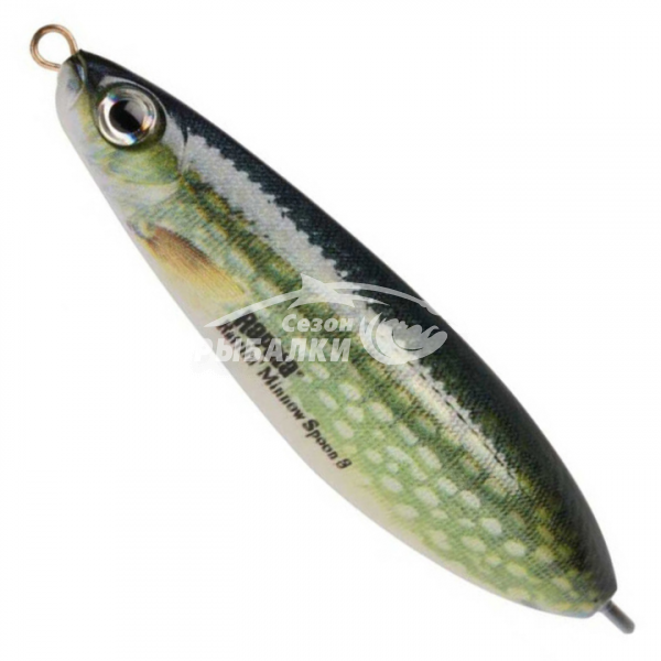 Колеблющаяся блесна-незацепляйка Rapala Rattlin Minnow Spoon 8см, цвет PK