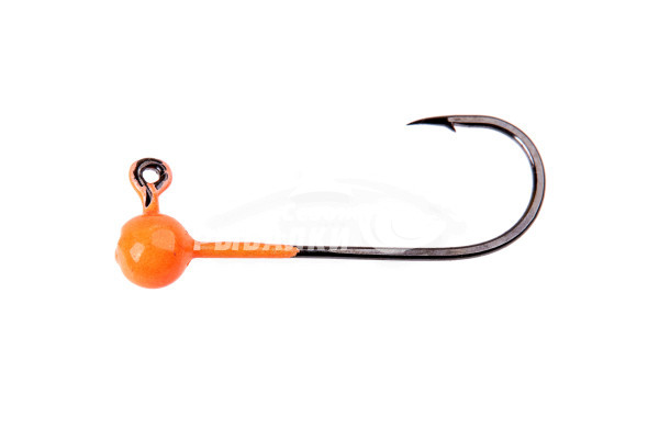 Джиг-головка шар 0.3гр крючок №6 цвет - оранжевый