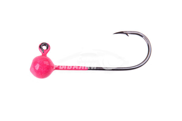 Джиг-головка шар 0.3гр крючок №4 цвет - розовый