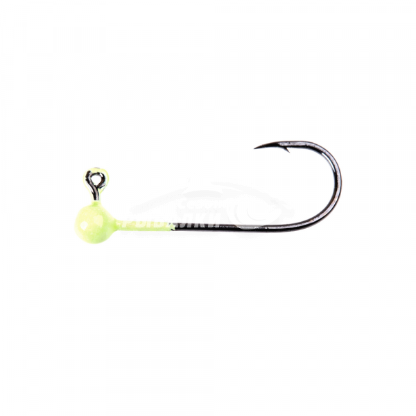 Джиг-головка шар 0.3гр крючок №4 цвет - glow