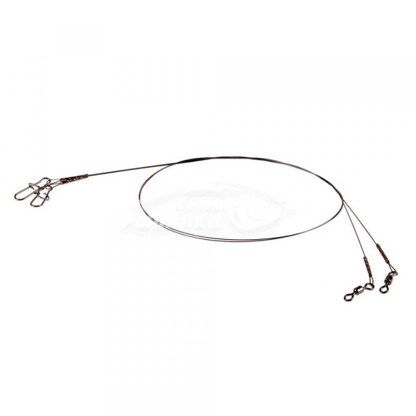 Поводок WIN HARD никель-титан жесткий 7.5см 4кг black nickel