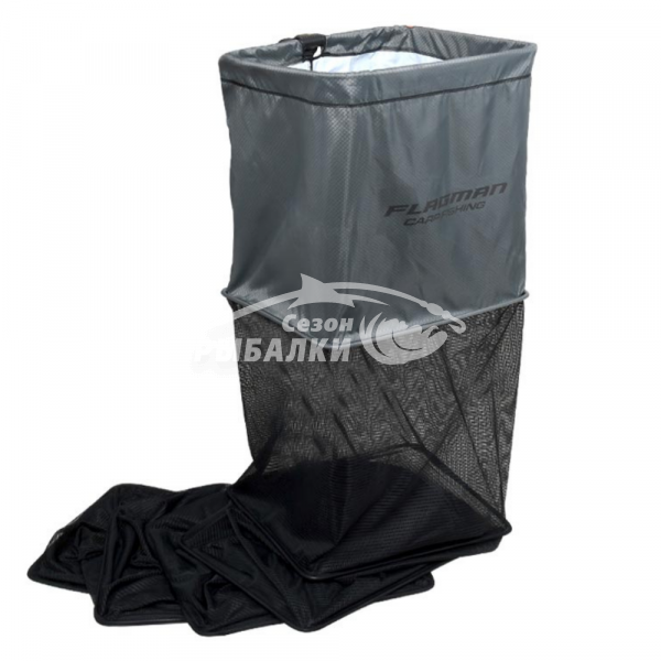 Садок Flagman прямоугольный 50x40см black color Double thick 3м нейлон