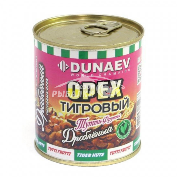 Добавка для прикормки Дунаев Тигровый орех дробленый Тутти-фрути 320мл