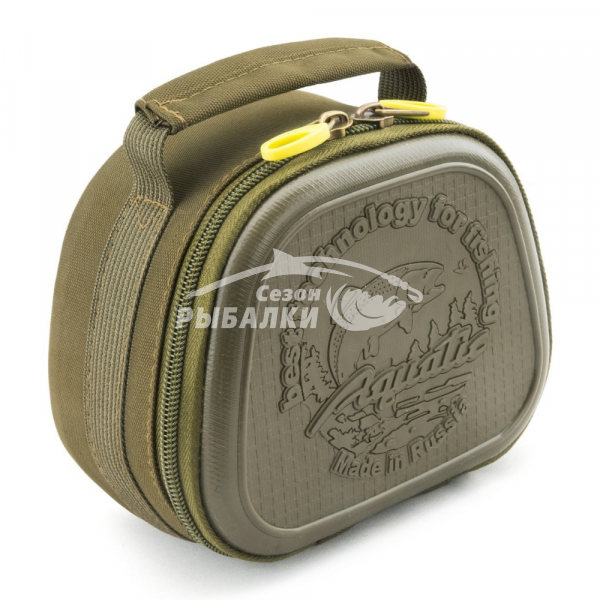 Чехол Акватик Ч-40 для катушки жёсткий цвет хаки