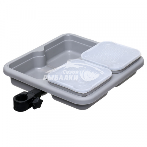 Подставка Flagman для коробок 480х370мм с креплением на платформу d25,30,36мм+2коробки 17х17х9см