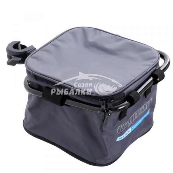 Ведро Flagman квадратное мягкое с креплением на платформу d36мм 25х25см 15л