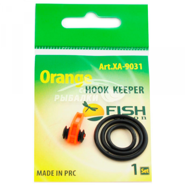 Держатель крючка на бланк удилища Hook Keeper Fish Season оранжевый
