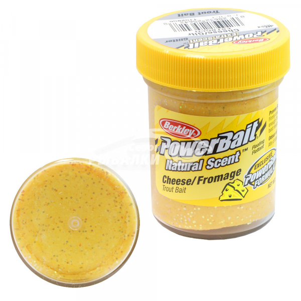 Паста форелевая Berkley Natural Scent Trout Bait Cheese Light GRN 50гр