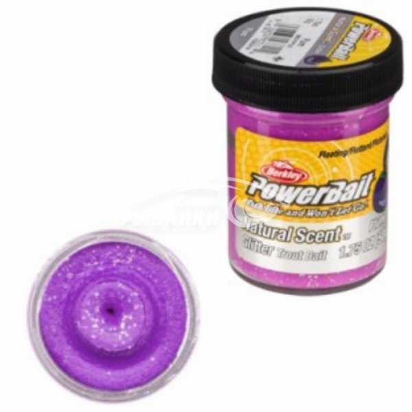 Паста форелевая Berkley Natural Scent Glitter Trout Bait Plum 50гр
