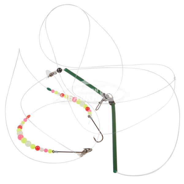 Оснастка для ловли камбалы 2 крючка Abberdin №1 леска 0.4мм