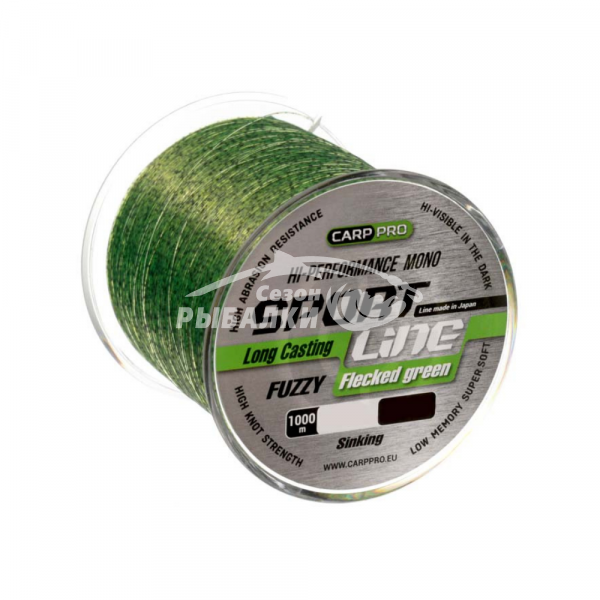 Леска Carp Pro Sport Line Flecked Green 1000м 0.235мм