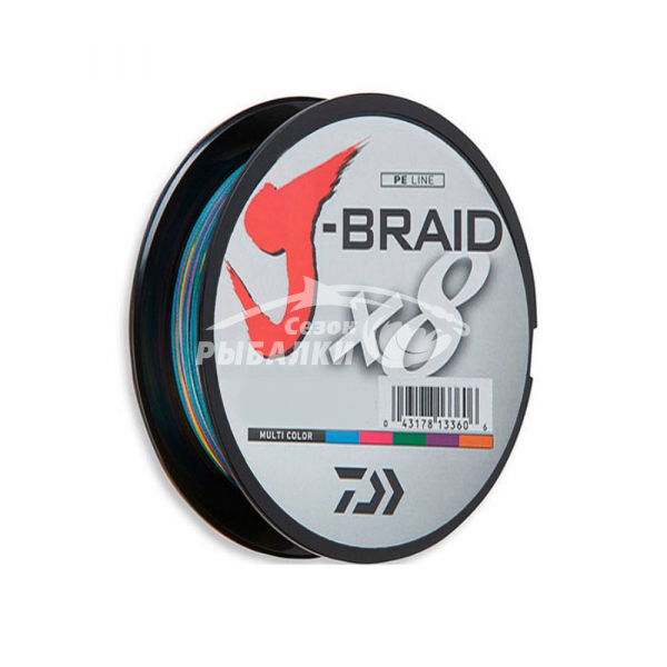 Шнур плетеный Daiwa J-Braid X8 0.35mm 300m мультиколор