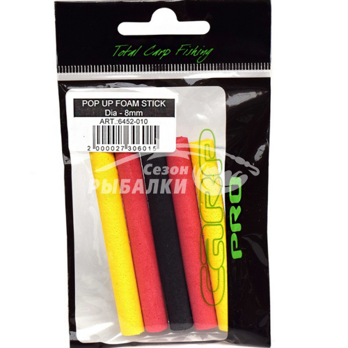 Пена плавающая Carp Pro Pop Up Foam Stick 8 мм