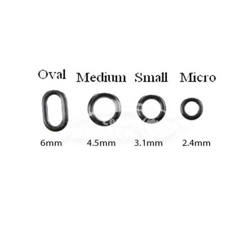 Кольца стальные для оснасток Korda Rig Ring Large Oval