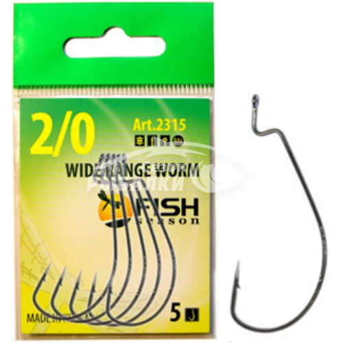 Крючок офсетный Fish Season Wide Range Worm 2315 №5/0 Крючок офсетный Fish Season Wide Range Worm 2315 №5/0