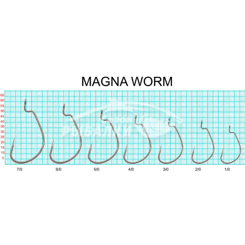 Крючок офсетный Fish Season Magna Worm 4009 №1/0