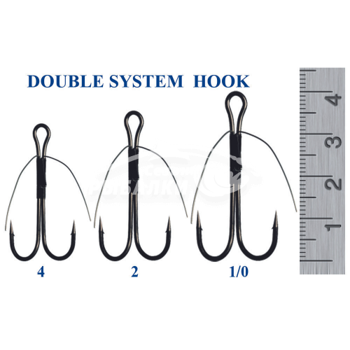 Двойной крючок незацепляйка Silver stream Double System Hook #1/0